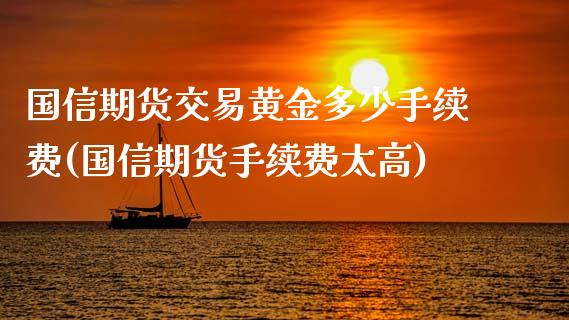 国信期货交易黄金多少手续费(国信期货手续费太高)_https://www.dai-osaka.com_股指期货_第1张