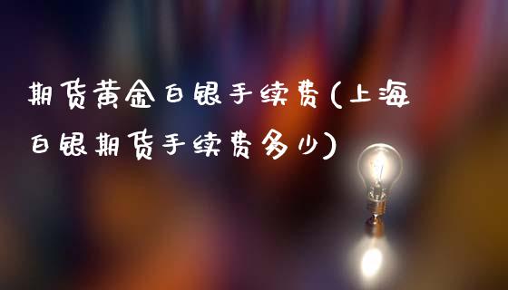 期货黄金白银手续费(上海白银期货手续费多少)_https://www.dai-osaka.com_外汇资讯_第1张