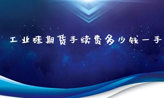 工业硅期货手续费多少钱一手_https://www.dai-osaka.com_股票资讯_第1张