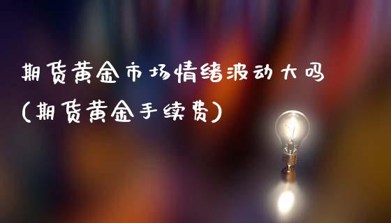 期货黄金市场情绪波动大吗(期货黄金手续费)_https://www.dai-osaka.com_原油期货_第1张