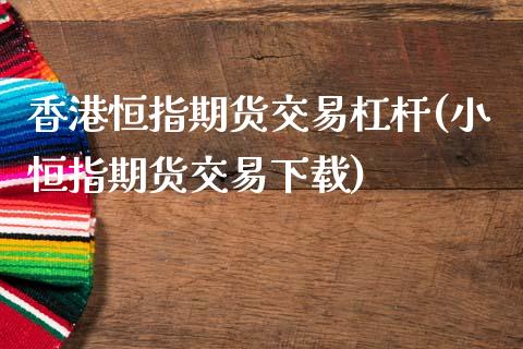 香港恒指期货交易杠杆(小恒指期货交易下载)_https://www.dai-osaka.com_原油期货_第1张