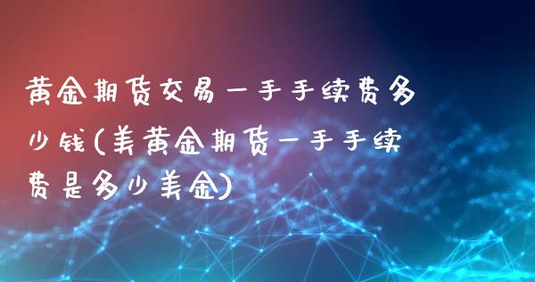 黄金期货交易一手手续费多少钱(美黄金期货一手手续费是多少美金)_https://www.dai-osaka.com_外汇资讯_第1张