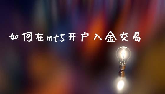 如何在mt5开户入金交易_https://www.dai-osaka.com_外汇资讯_第1张