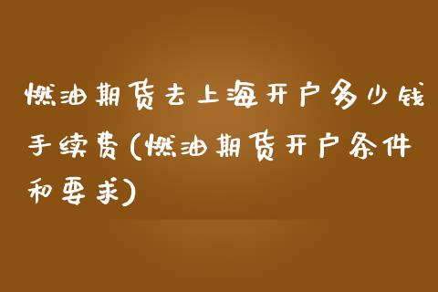 燃油期货去上海开户多少钱手续费(燃油期货开户条件和要求)_https://www.dai-osaka.com_原油期货_第1张