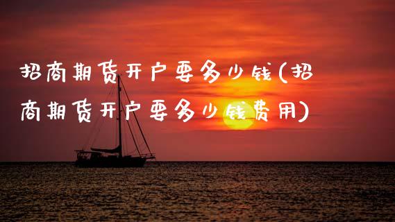 招商期货开户要多少钱(招商期货开户要多少钱费用)_https://www.dai-osaka.com_原油期货_第1张