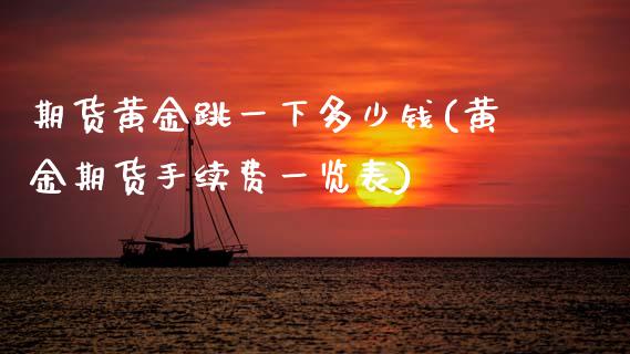 期货黄金跳一下多少钱(黄金期货手续费一览表)_https://www.dai-osaka.com_国内期货_第1张