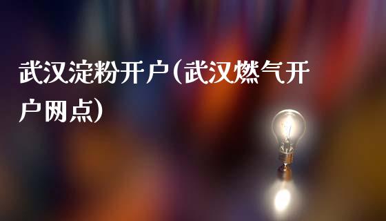 武汉淀粉开户(武汉燃气开户网点)_https://www.dai-osaka.com_外盘期货_第1张