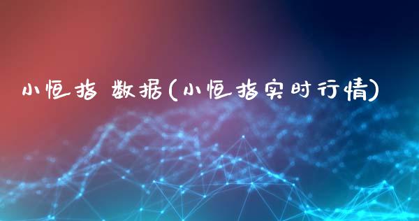 小恒指 数据(小恒指实时行情)_https://www.dai-osaka.com_外汇资讯_第1张