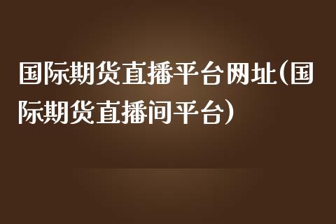 国际期货直播平台网址(国际期货直播间平台)_https://www.dai-osaka.com_外盘期货_第1张