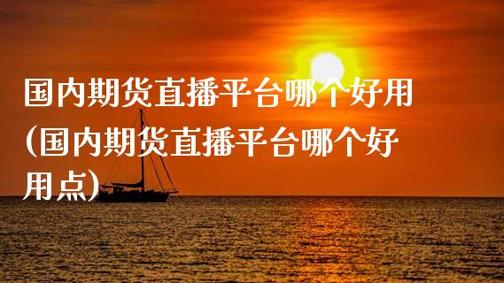 国内期货直播平台哪个好用(国内期货直播平台哪个好用点)_https://www.dai-osaka.com_股指期货_第1张