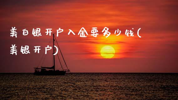 美白银开户入金要多少钱(美银开户)_https://www.dai-osaka.com_黄金期货_第1张