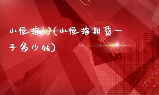 小恒指30(小恒指期货一手多少钱)_https://www.dai-osaka.com_外盘期货_第1张