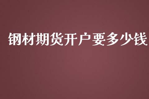 钢材期货开户要多少钱_https://www.dai-osaka.com_黄金期货_第1张