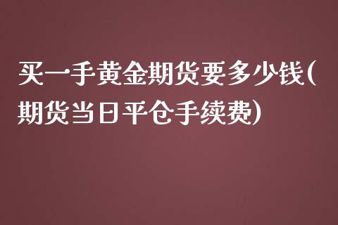 买一手黄金期货要多少钱(期货当日平仓手续费)_https://www.dai-osaka.com_原油期货_第1张