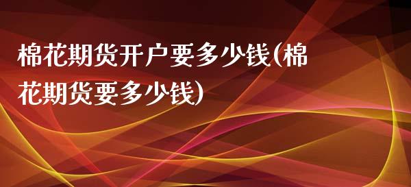 棉花期货开户要多少钱(棉花期货要多少钱)_https://www.dai-osaka.com_外汇资讯_第1张