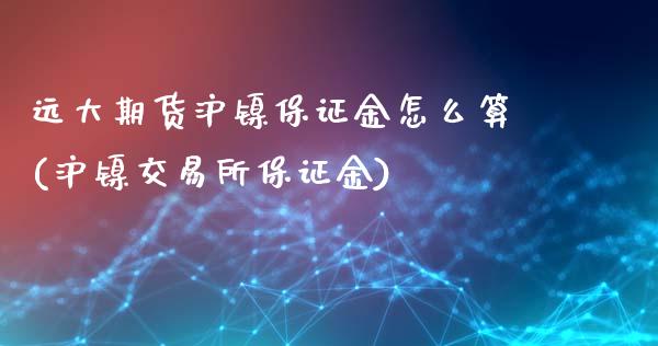 远大期货沪镍保证金怎么算(沪镍交易所保证金)_https://www.dai-osaka.com_国内期货_第1张