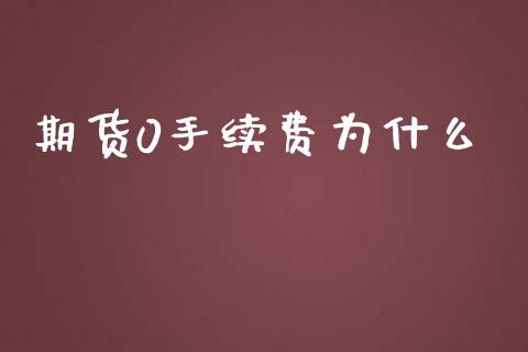 期货0手续费为什么_https://www.dai-osaka.com_股指期货_第1张