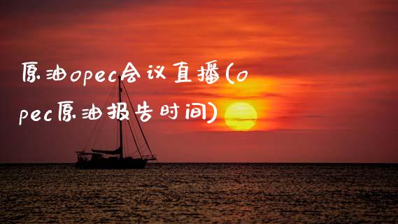 原油opec会议直播(opec原油报告时间)_https://www.dai-osaka.com_原油期货_第1张