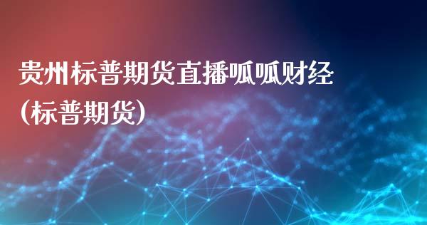 贵州标普期货直播呱呱财经(标普期货)_https://www.dai-osaka.com_原油期货_第1张