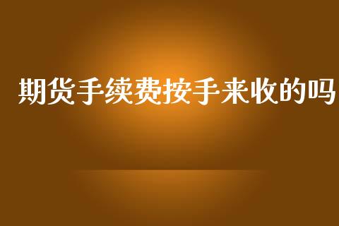 期货手续费按手来收的吗_https://www.dai-osaka.com_原油期货_第1张