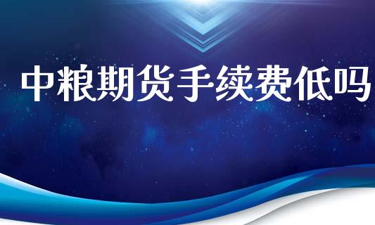 中粮期货手续费低吗_https://www.dai-osaka.com_股指期货_第1张