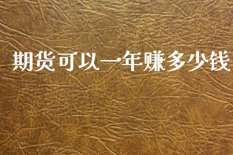 期货可以一年赚多少钱_https://www.dai-osaka.com_原油期货_第1张